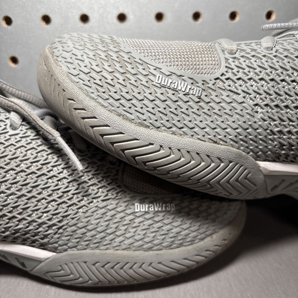K Swiss Express Light Pickleball Shoes Womens US 7.5 Gray Grey White Tennis Low - Picture 9 of 14